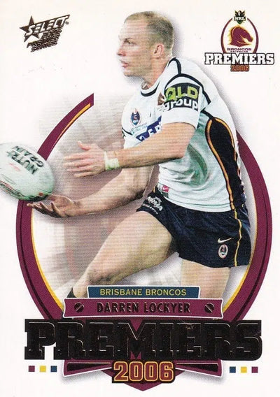 2006 NRL Premiers Brisbane Broncos Collector Card Set