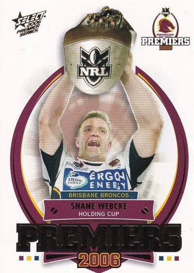 2006 NRL Premiers Brisbane Broncos Collector Card Set