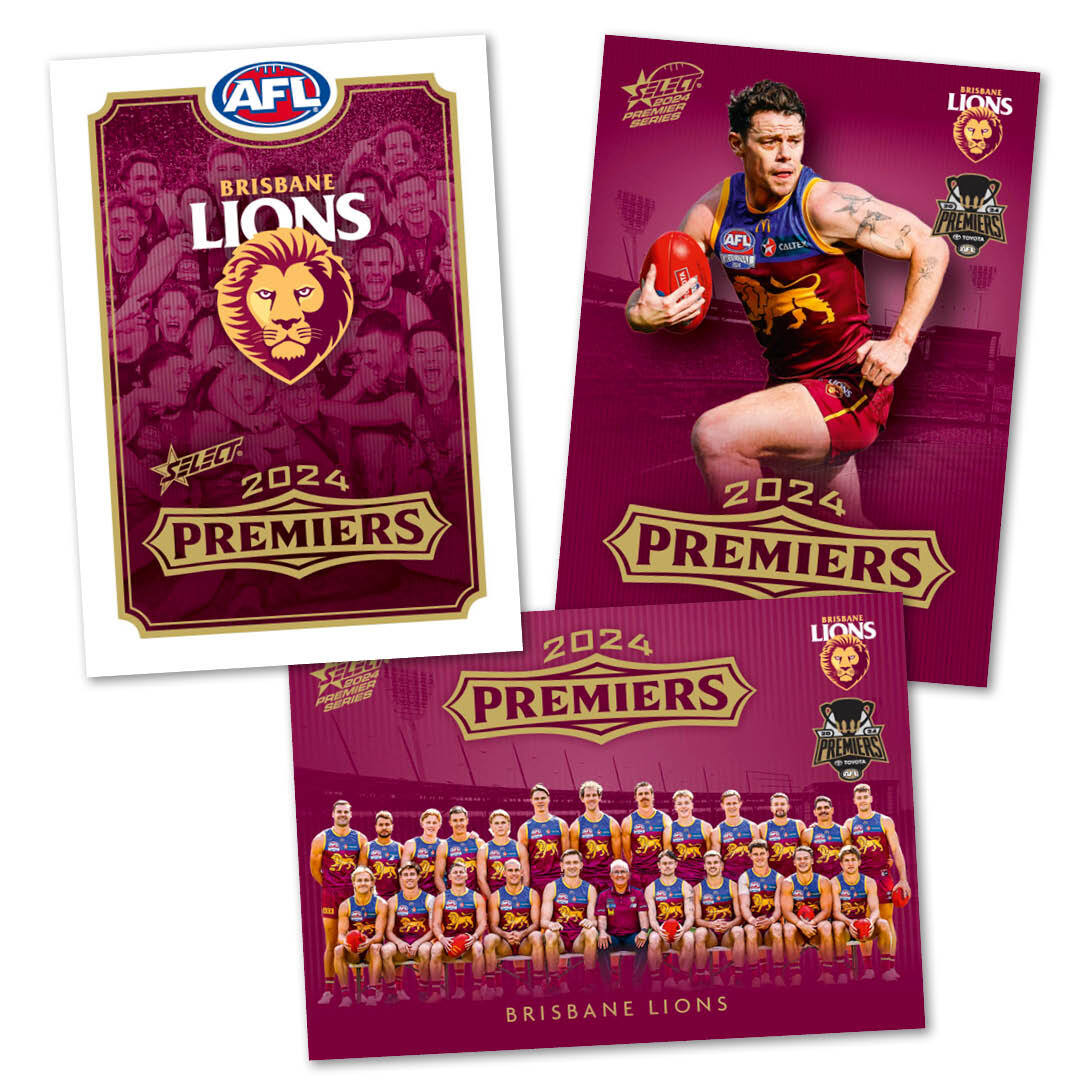 2024 AFL Brisbane Lions Premiers Limited Edition Card Set