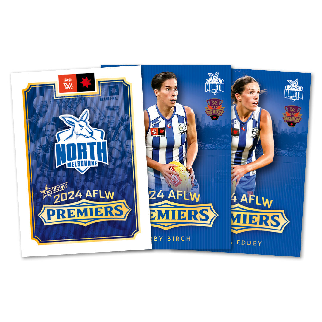 2024 AFLW North Melbourne Premiers Limited Edition Card Set