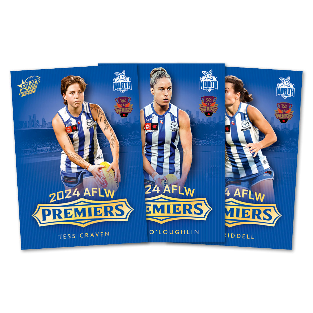 2024 AFLW North Melbourne Premiers Limited Edition Card Set