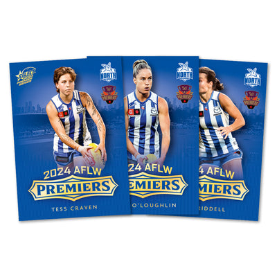 2024 AFLW North Melbourne Premiers Limited Edition Card Set