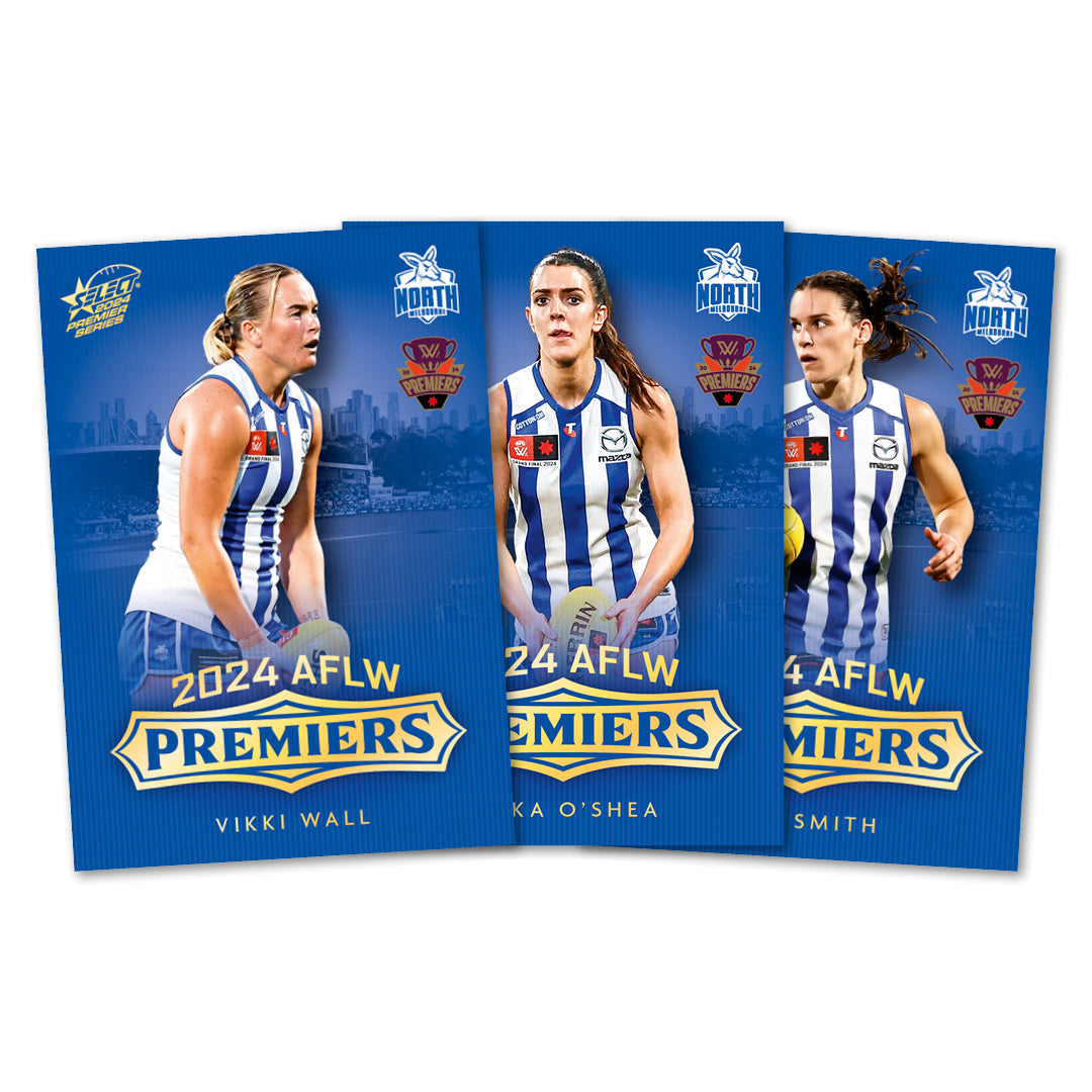 2024 AFLW North Melbourne Premiers Limited Edition Card Set