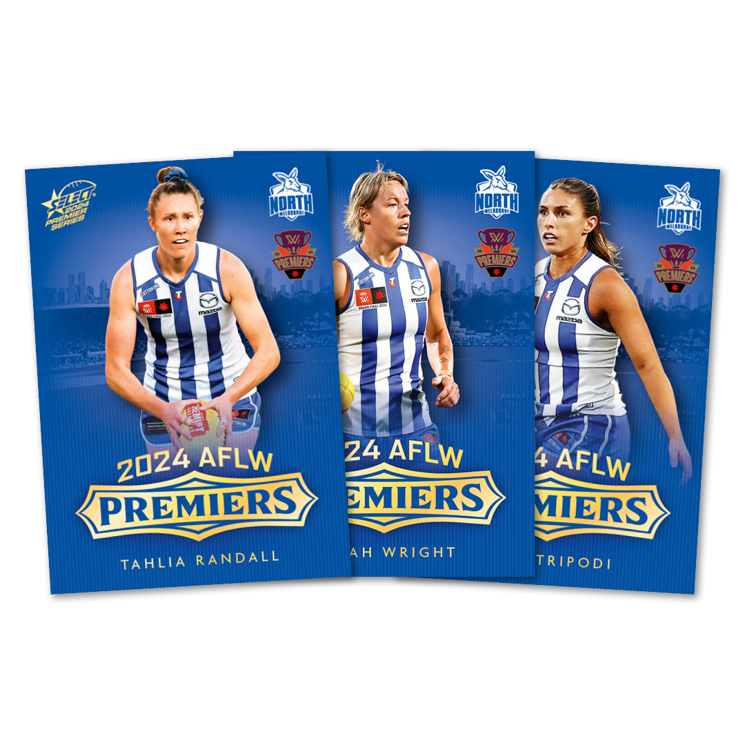 2024 AFLW North Melbourne Premiers Limited Edition Card Set