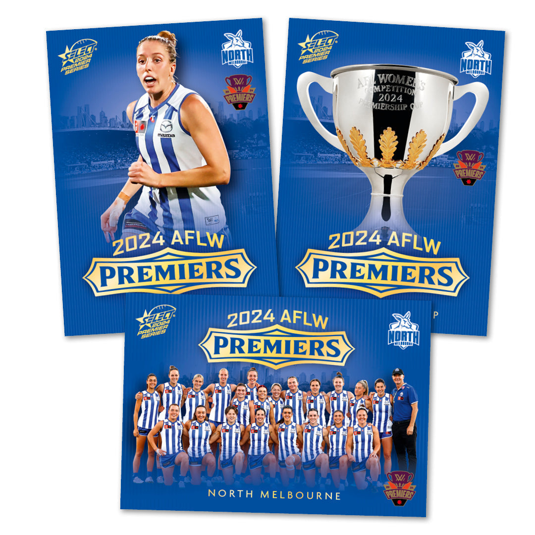2024 AFLW North Melbourne Premiers Limited Edition Card Set