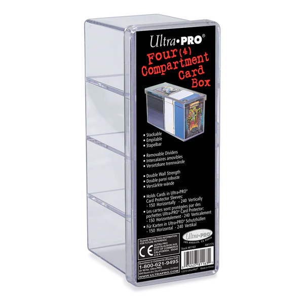Ultra Pro 4-Compartment Card Storage Box