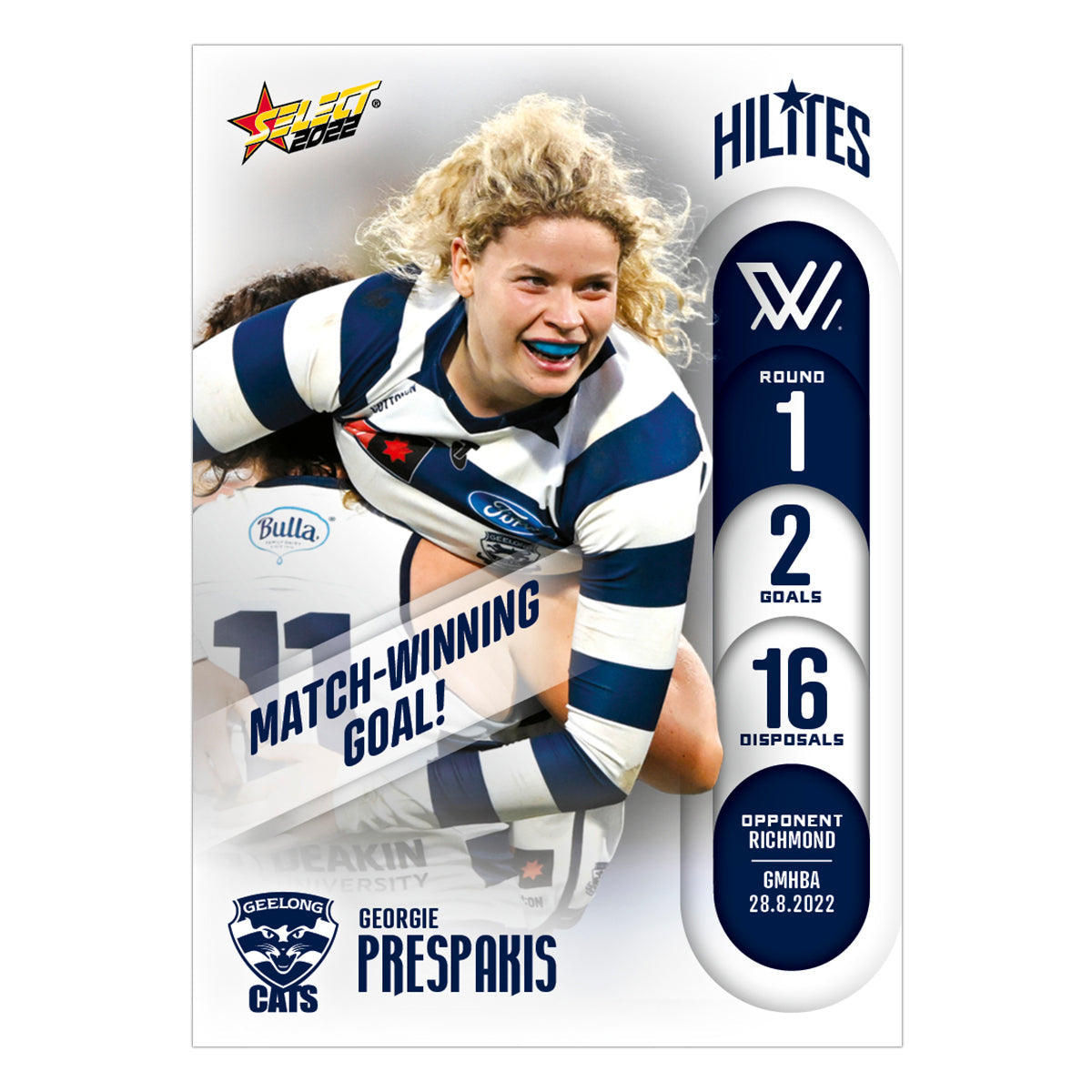 2022 AFLW Round 1 Hilites - Georgie Prespakis - Geelong
