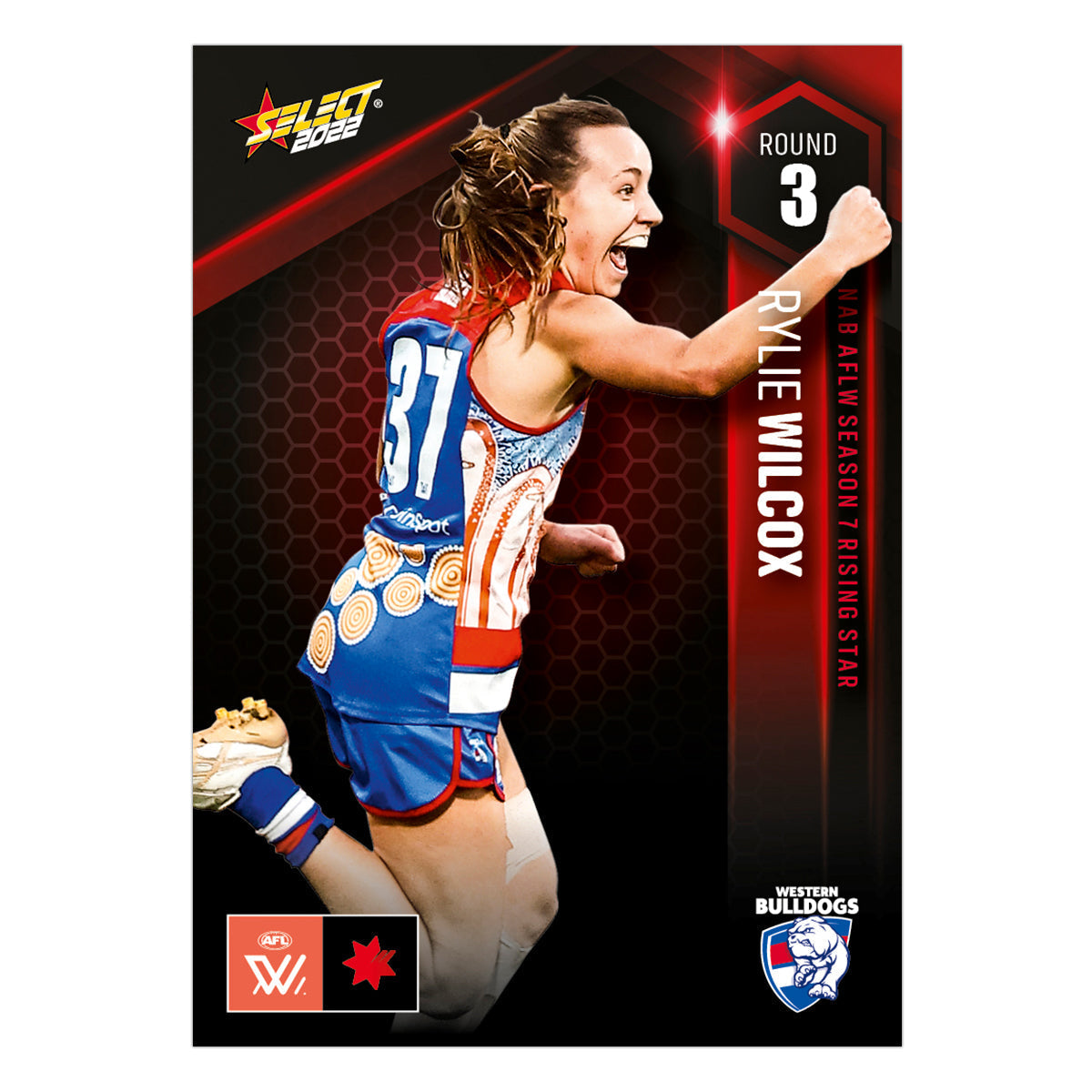 NAB AFLW Season 7 Rising Star Round 3 - Rylie Wilcox - Western Bulldogs