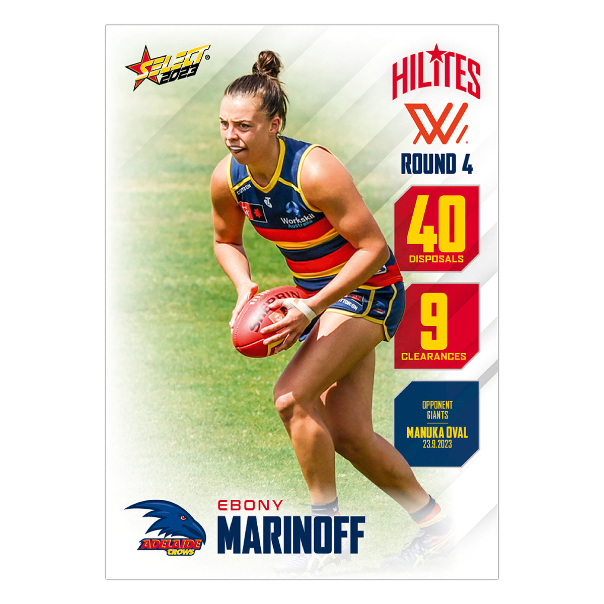 AFLW Season 8 Round 4 Hilites - Ebony Marinoff - Adelaide