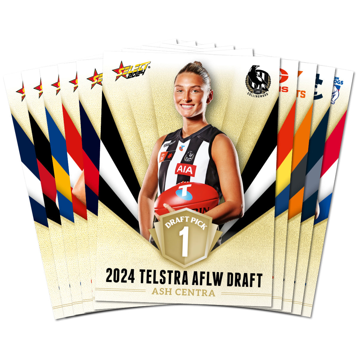 2024 Telstra AFLW Draft Pick Cards