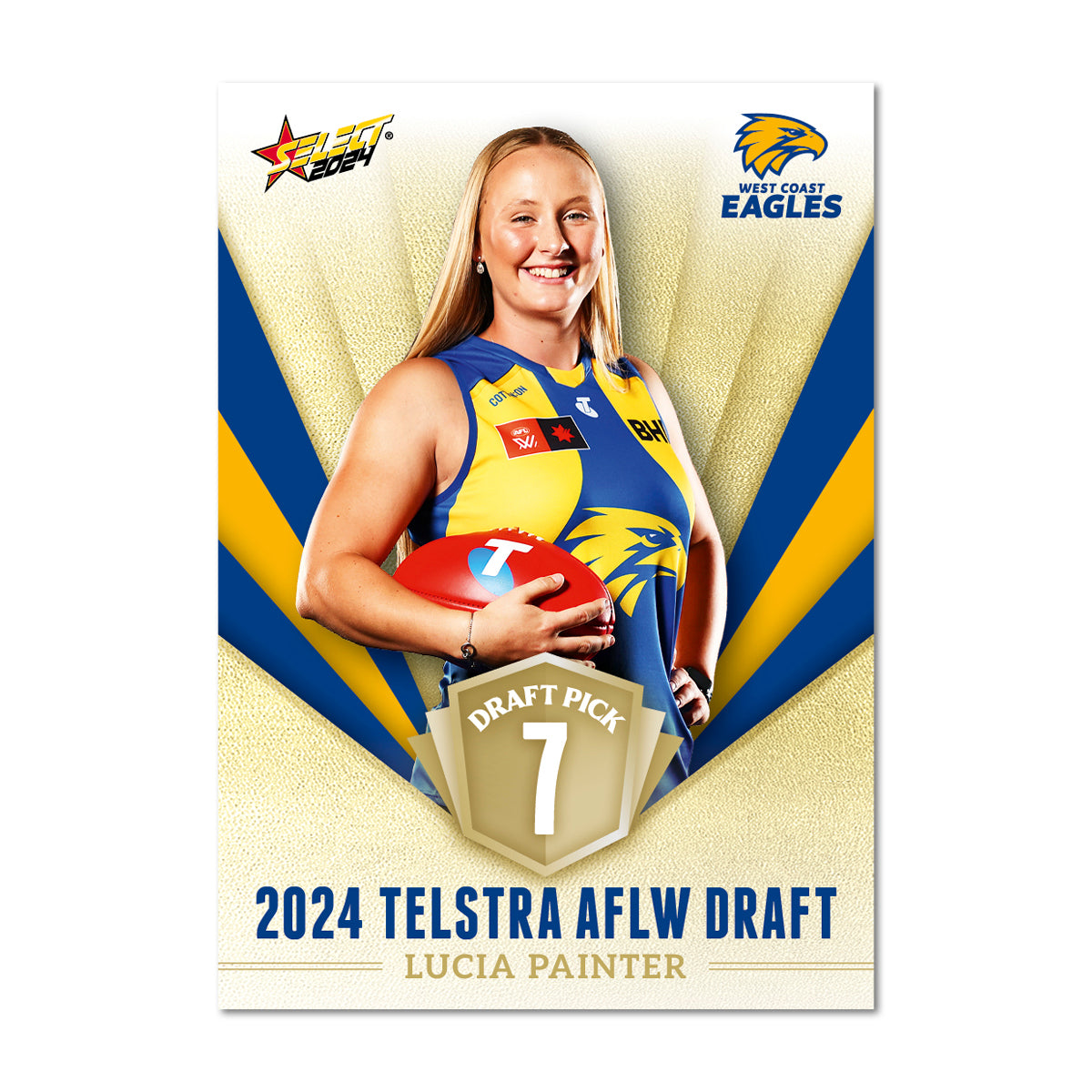 2024 Telstra AFLW Draft Pick Cards
