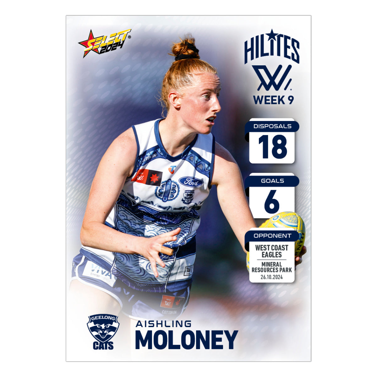 AFLW Season 9 Week 9 Hilites - Aishling Moloney - Geelong