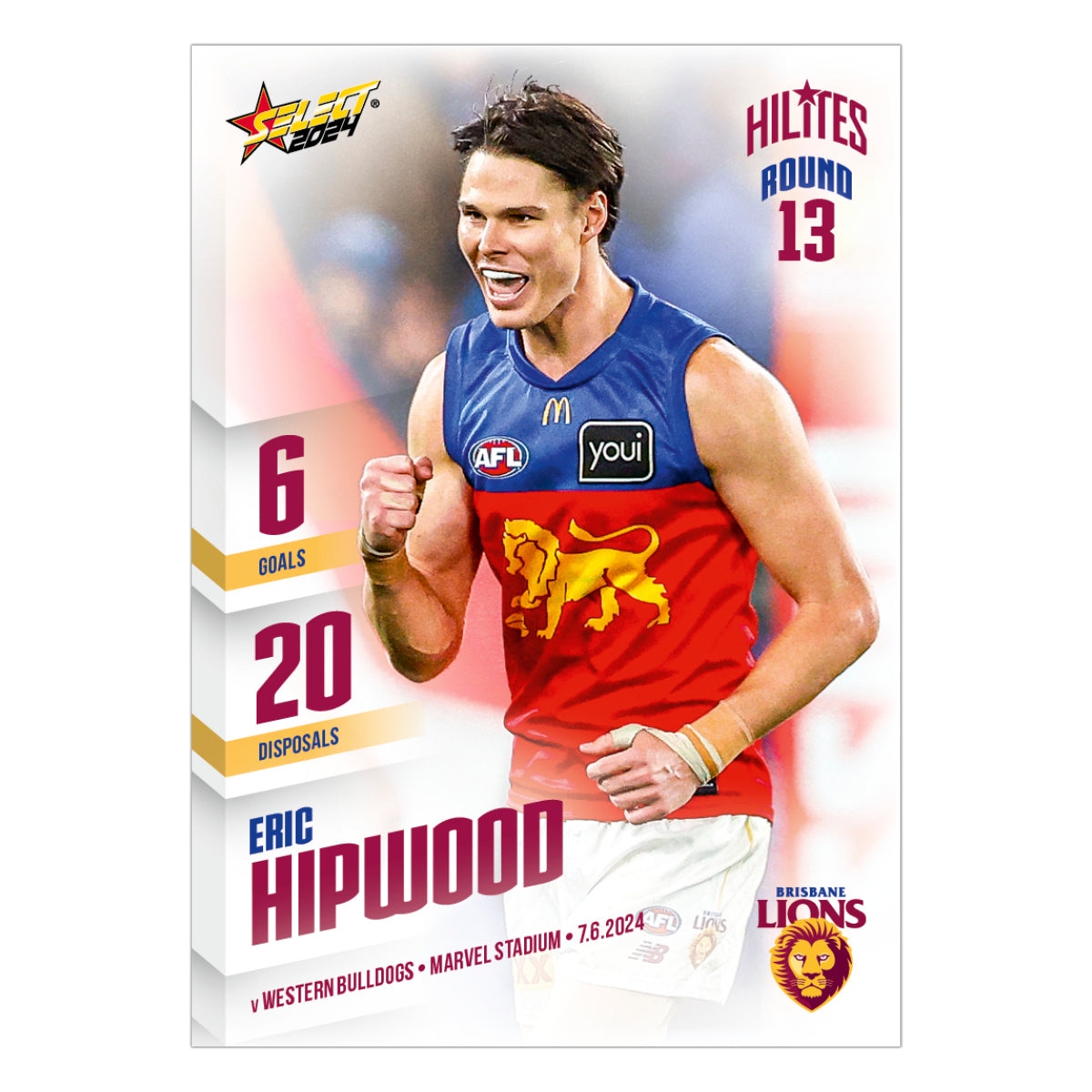 2024 AFL Round 13 Hilites - Eric Hipwood - Brisbane