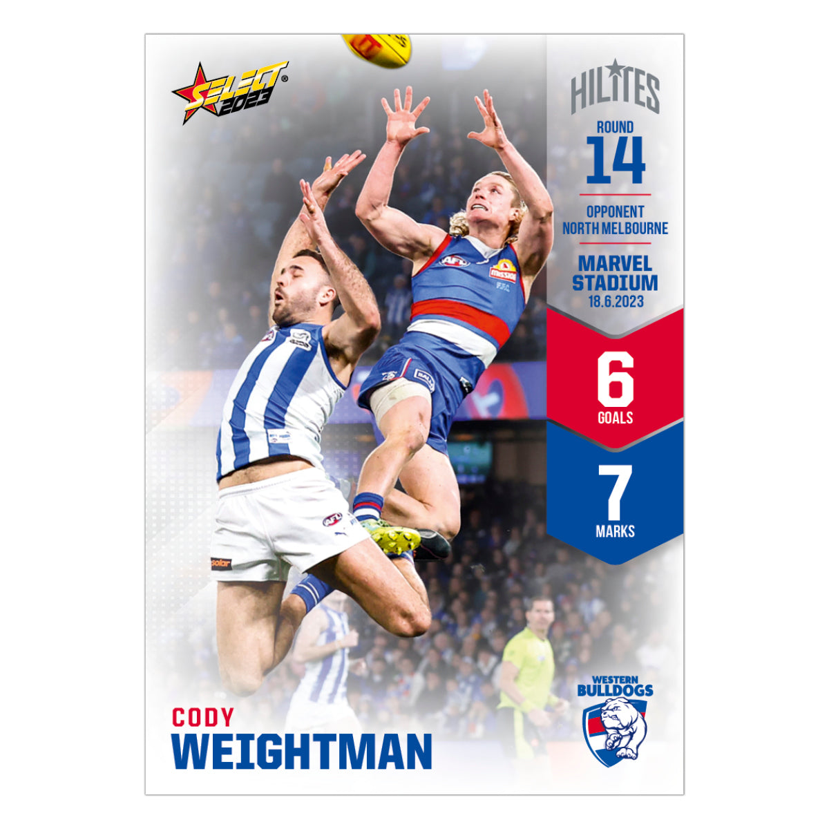 2023 AFL Round 14 Hilites - Cody Weightman - Western Bulldogs