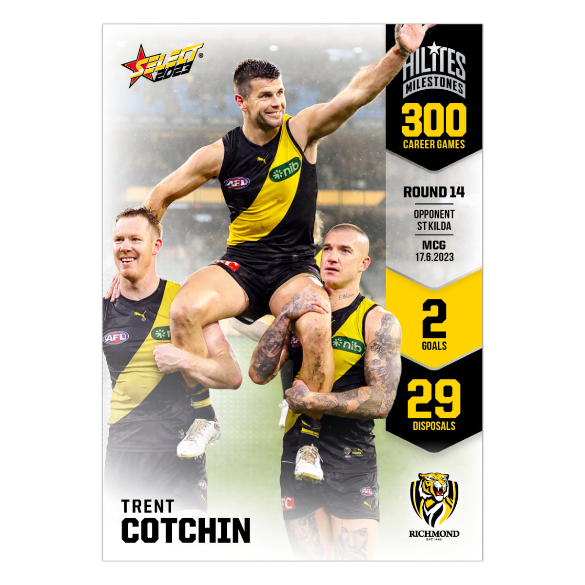 2023 AFL Hilites Milestones - Trent Cotchin - 300 Games