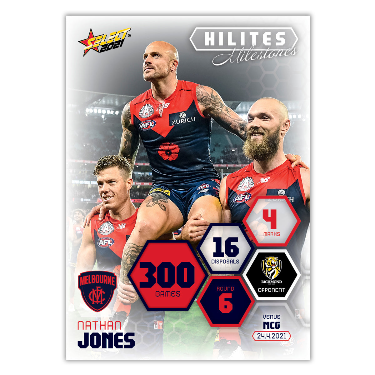 2021 Hilites Milestones - Nathan Jones - 300 Games
