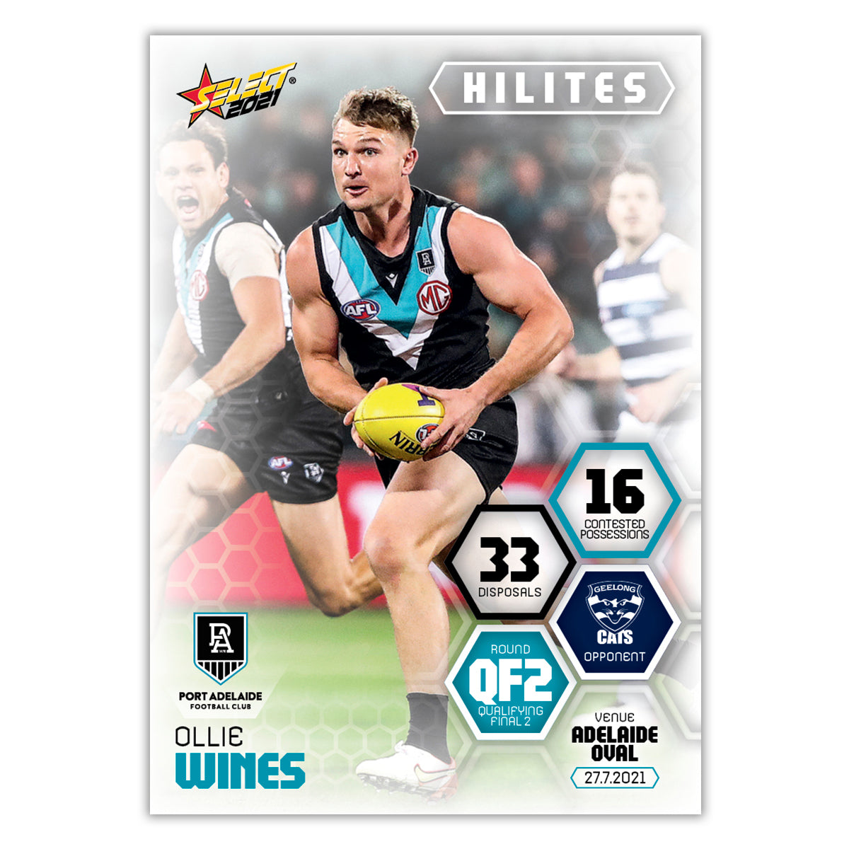 2021 Finals Week 1 QF2 - Ollie Wines - Port Adelaide