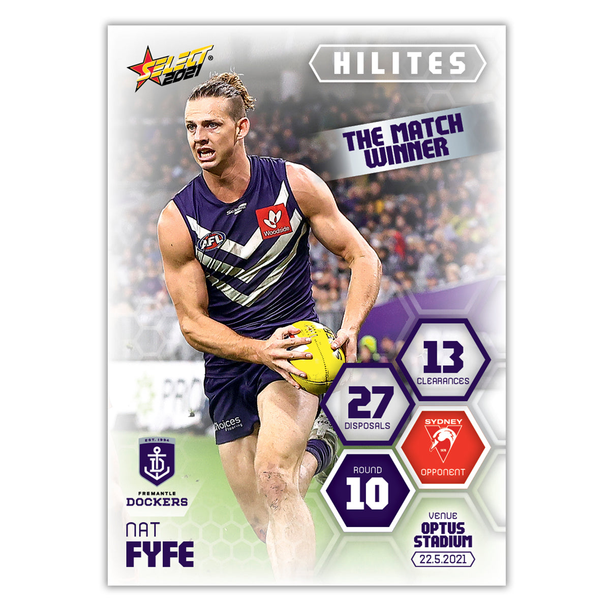 2021 Round 10 Hilites - Nat Fyfe - Fremantle Dockers