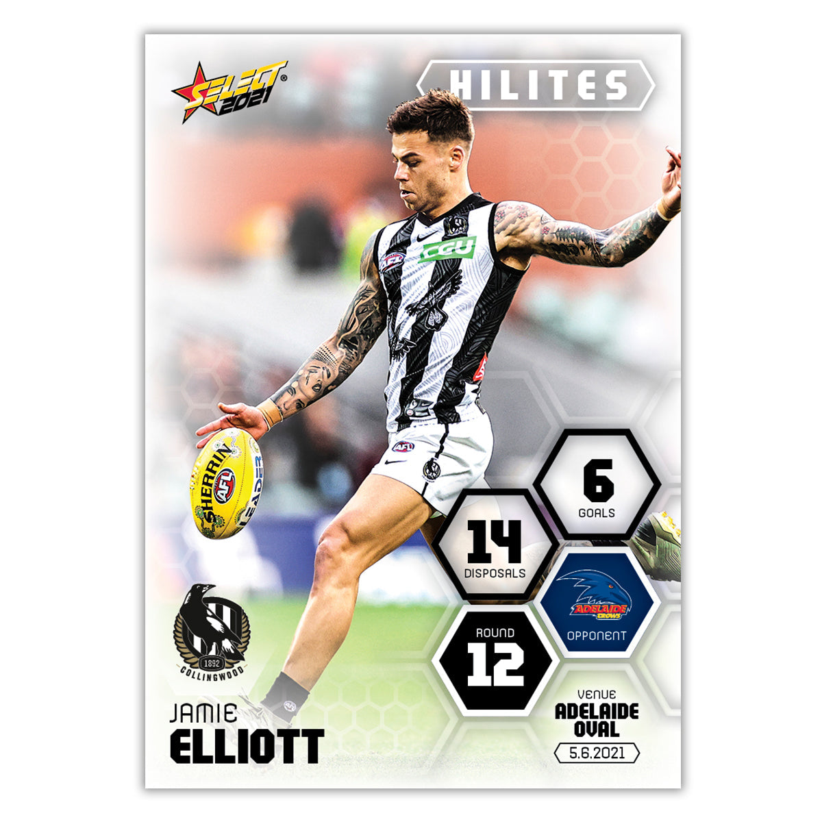 2021 Round 12 Hilites - Jamie Elliott - Collingwood