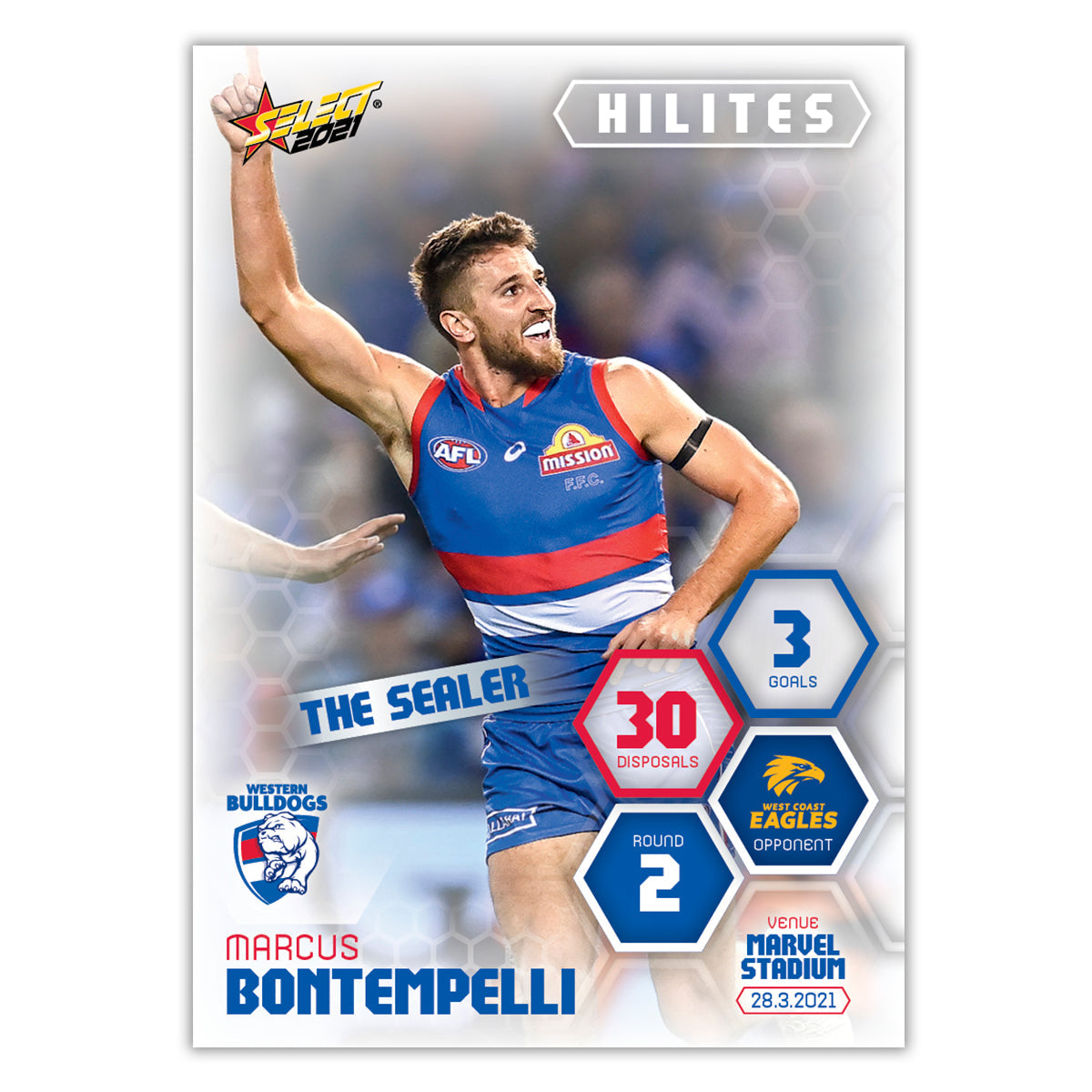 2021 Round 2 Hilites - Marcus Bontempelli - Western Bulldogs