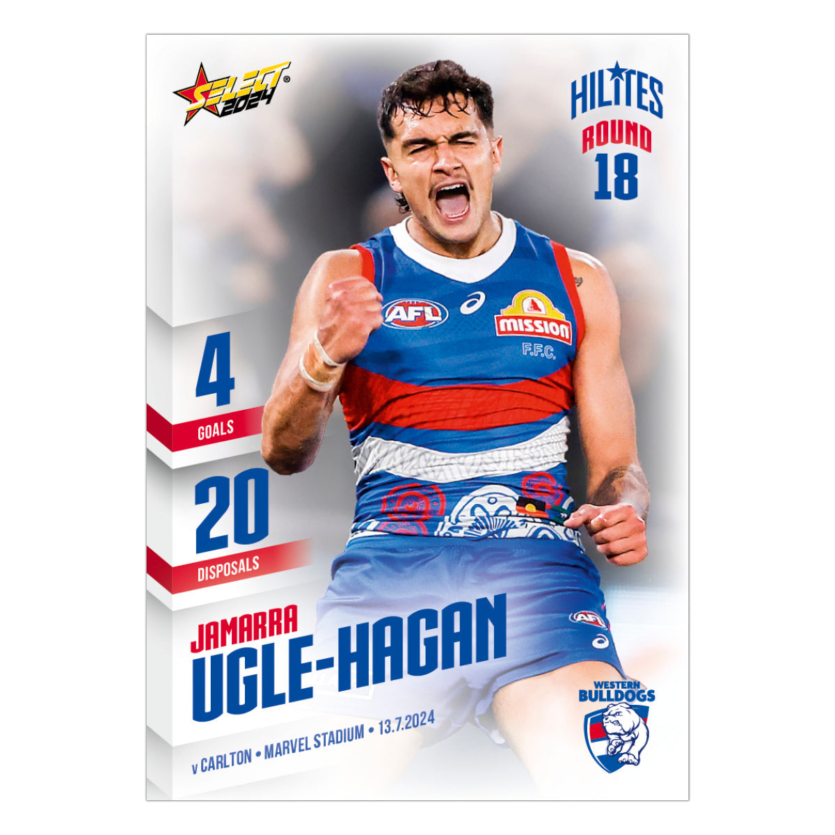 2024 AFL Round 18 Hilites - Jamarra Ugle-Hagan - Western Bulldogs