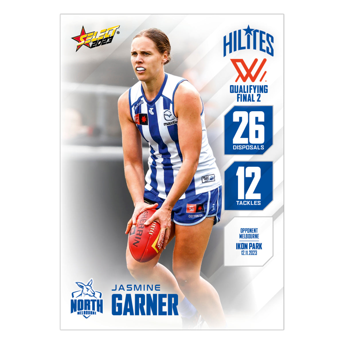 AFLW Season 8 Finals Week 1 QF2 Hilite - Jasmine Garner - North Melbourne