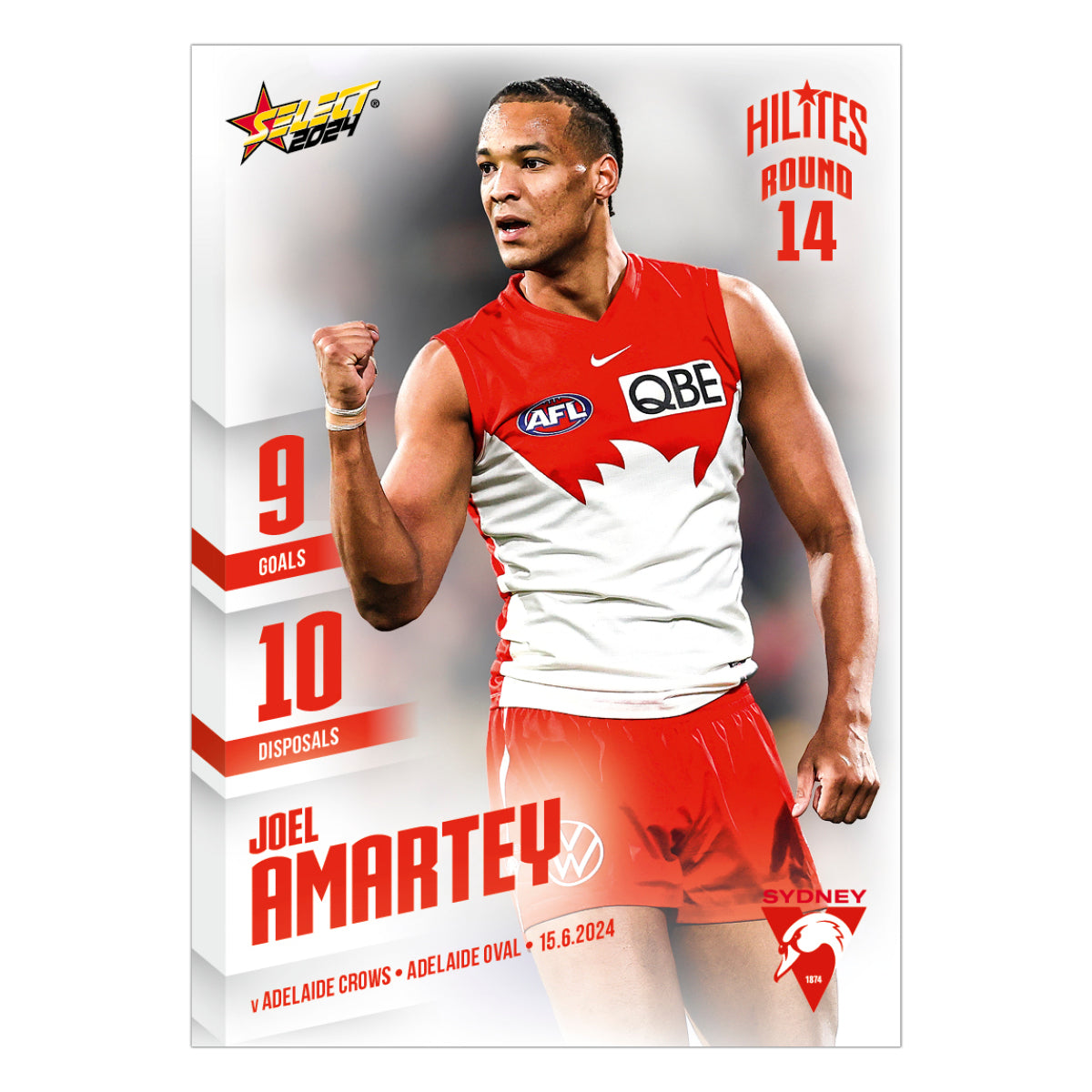 2024 AFL Round 14 Hilites - Joel Amartey - Sydney