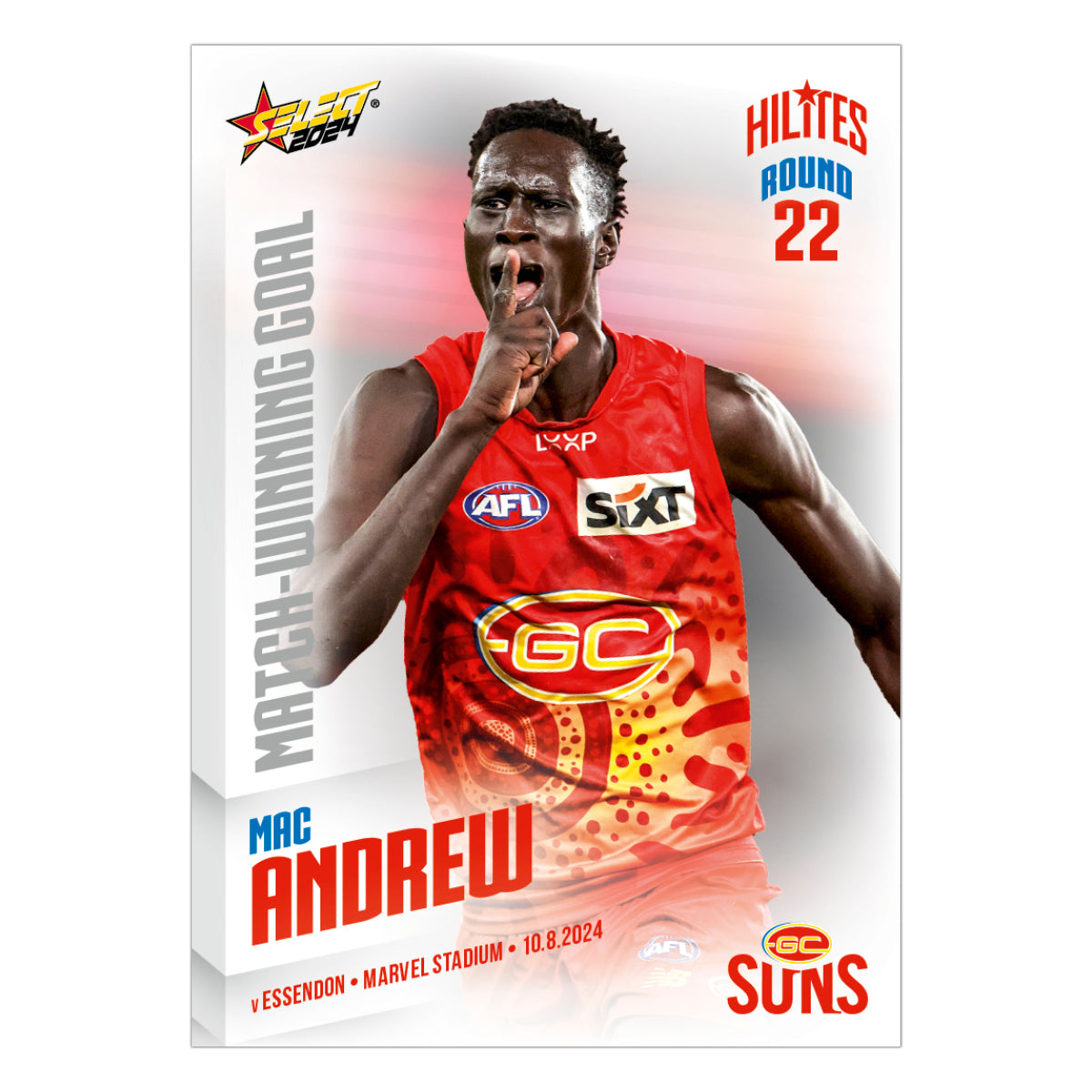 2024 AFL Round 22 Hilites - Mac Andrews - Gold Coast Suns