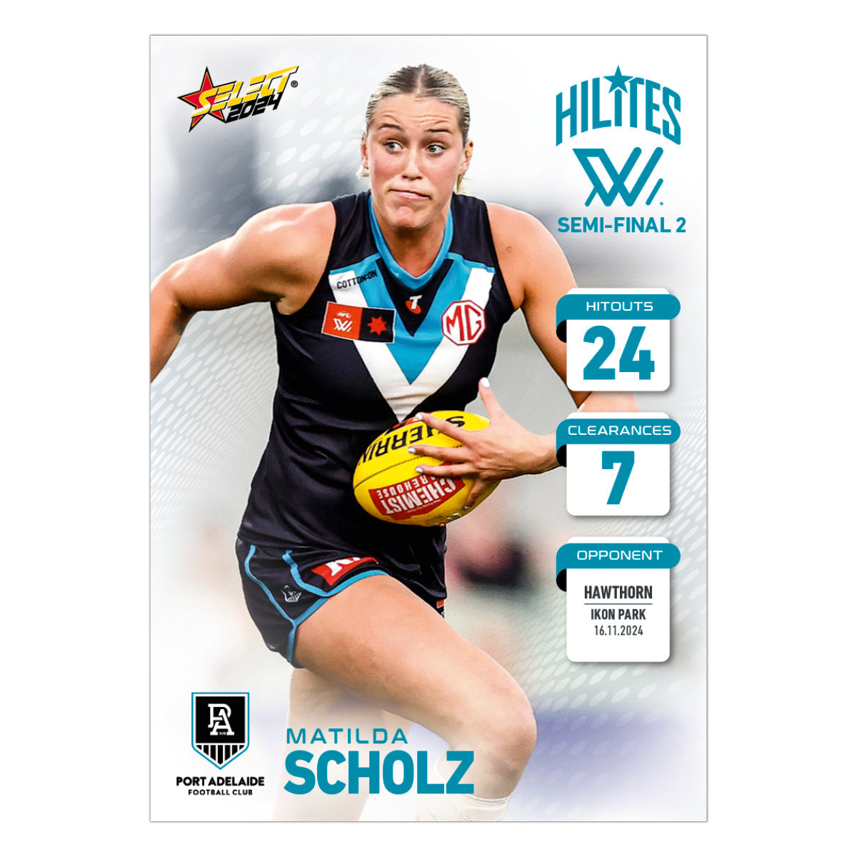 AFLW Season 9 Week 2 Finals Semi Final 2 Hilites - Matilda Scholz - Port Adelaide