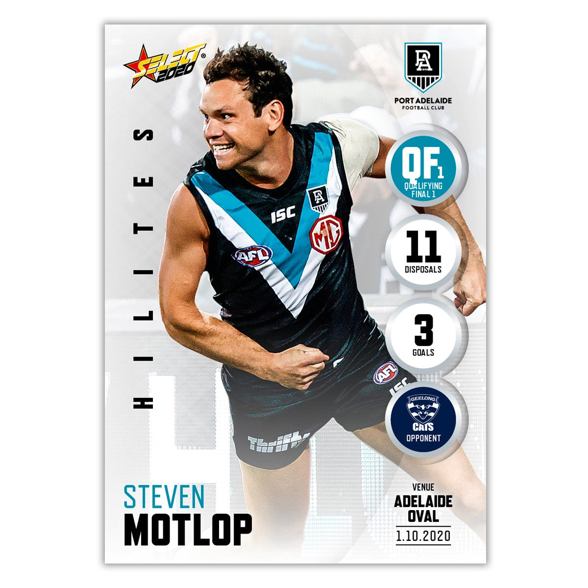 Finals Week 1 Hilite  QF1 - Steven Motlop - Port Adelaide