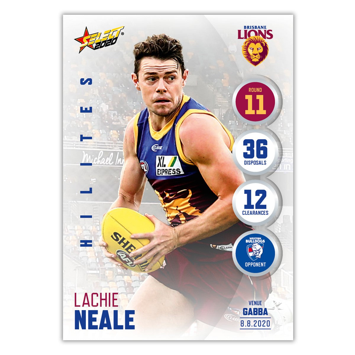 2020 Round 11 Hilite - Lachie Neale - Brisbane