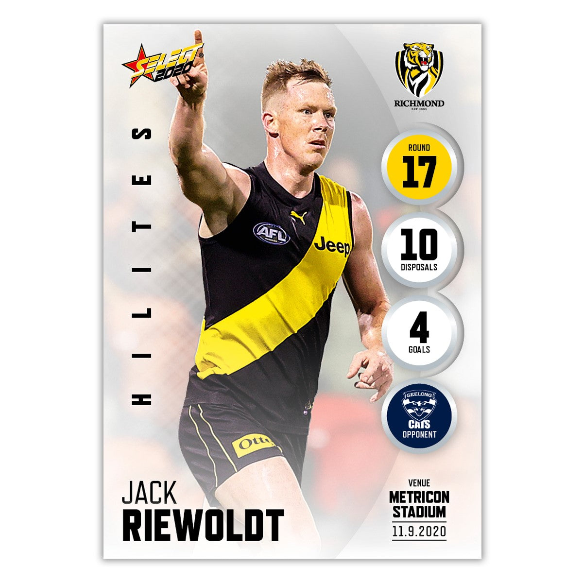2020 Round 17 Hilite - Jack Riewoldt- Richmond