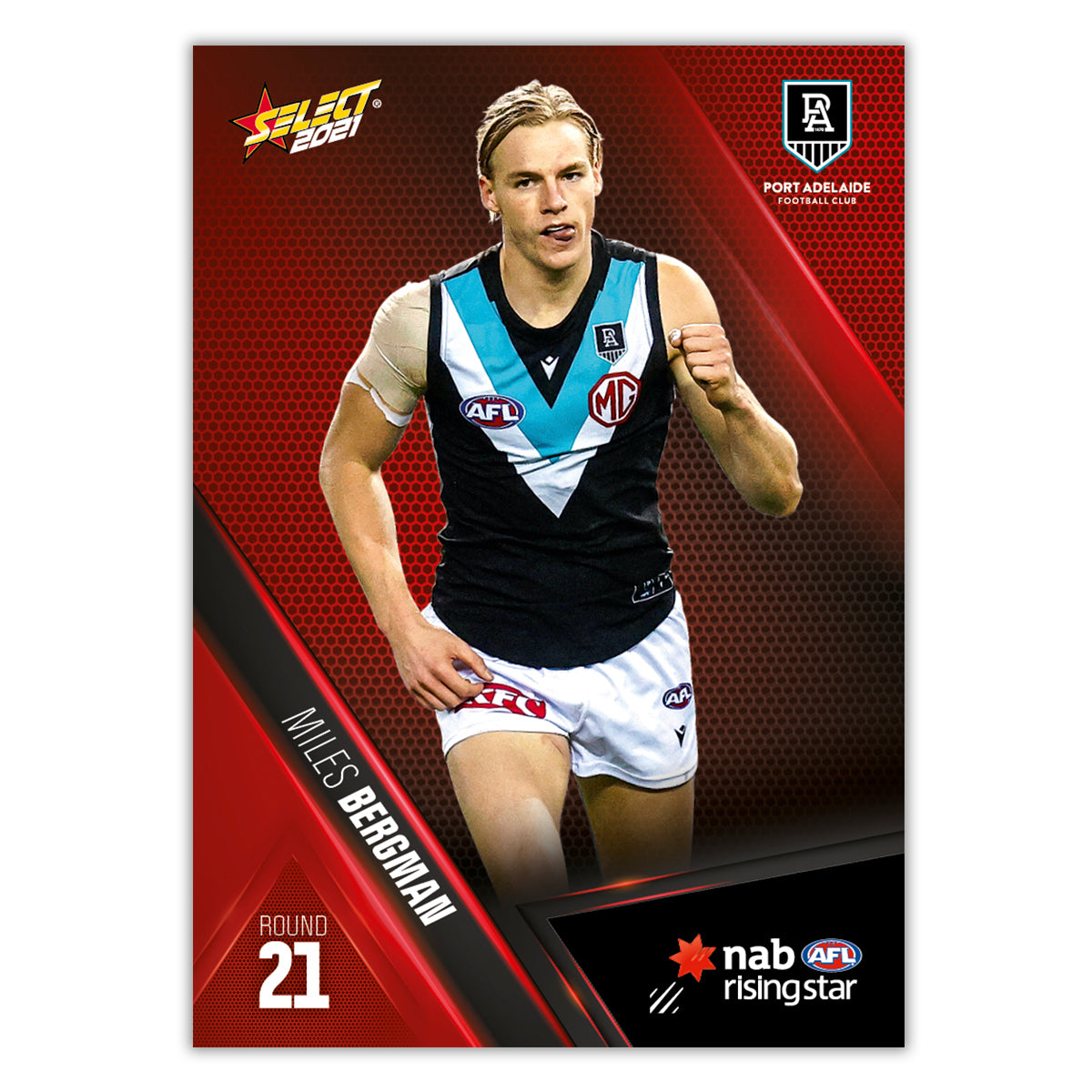 2021 Round 21 Rising Star - Miles Bergman - Port Adelaide