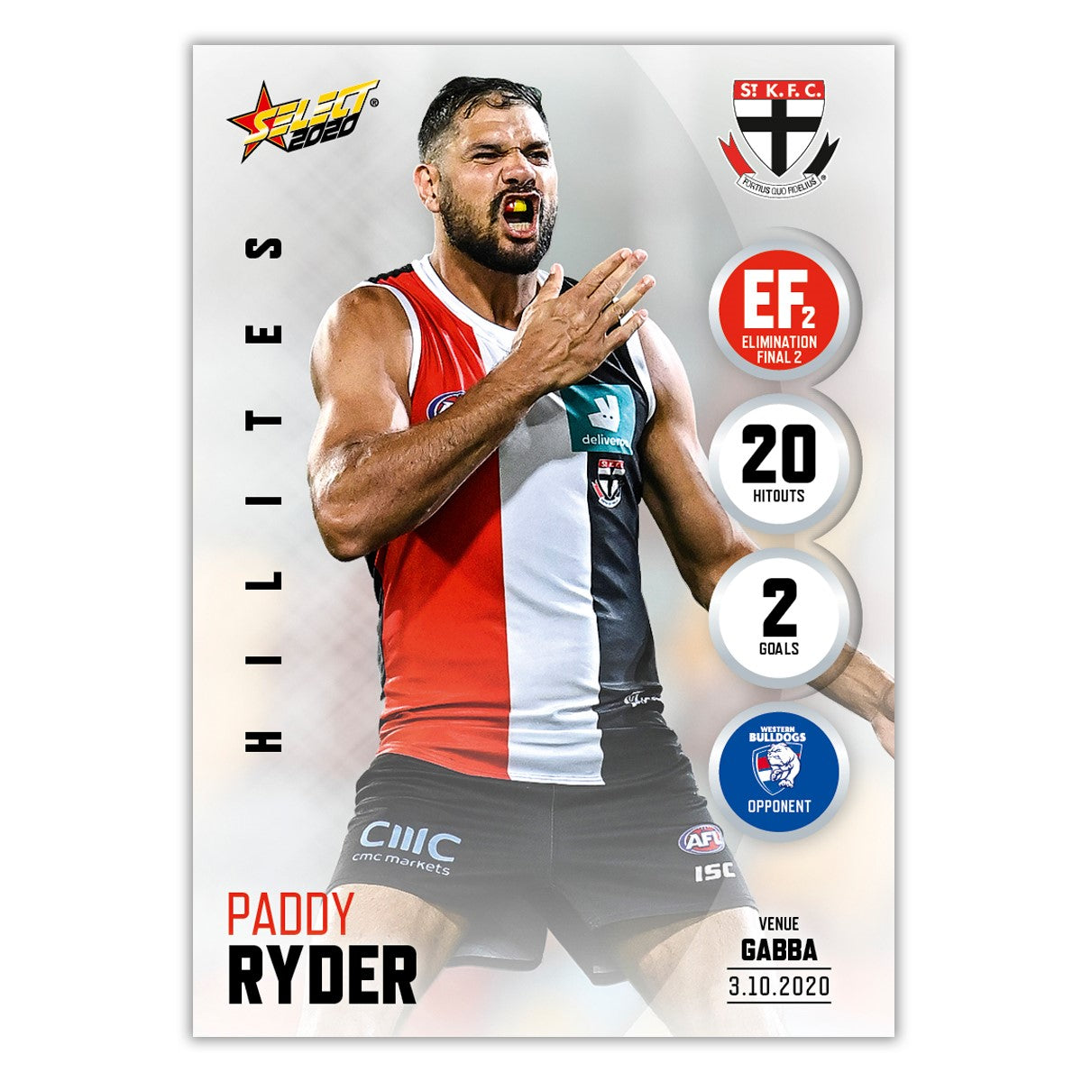 Finals Week 1 Hilite EF2 - Paddy Ryder - St Kilda