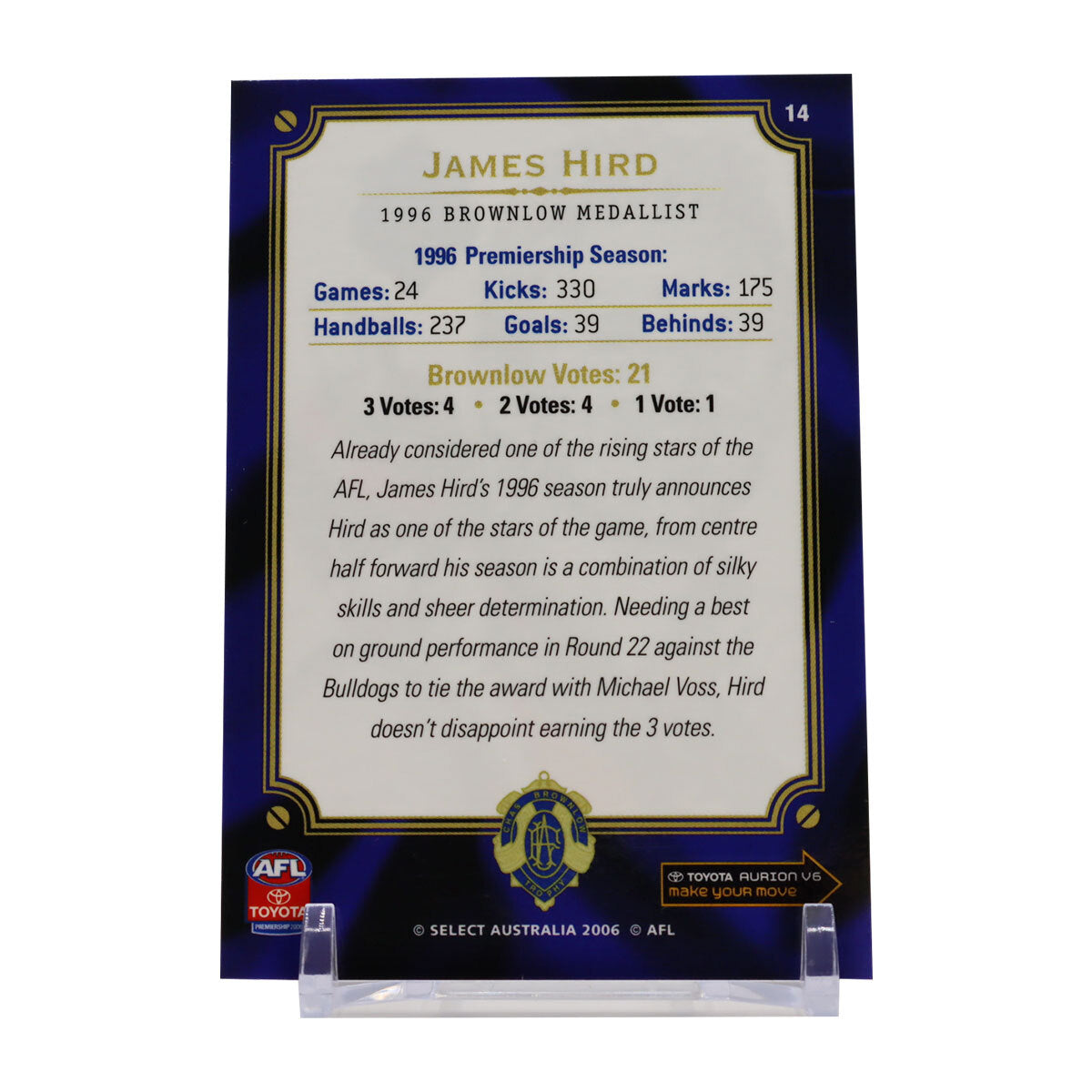 AFL Champions of the Brownlow Limited Edition Card Set
