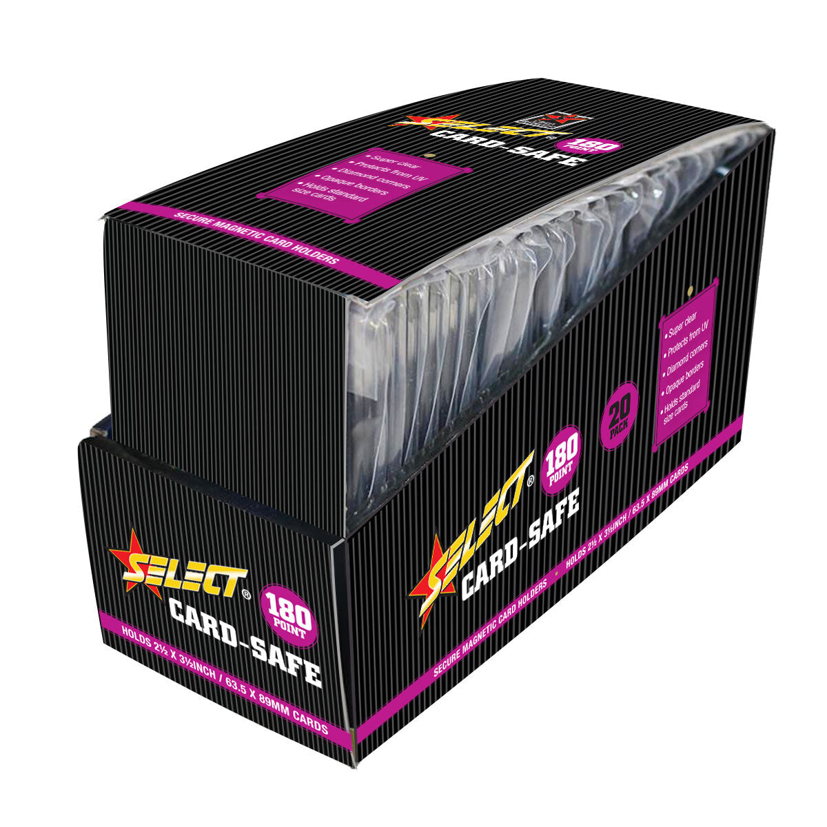 Card Armour 180pt Magnetic Card Holders (Box of 20)