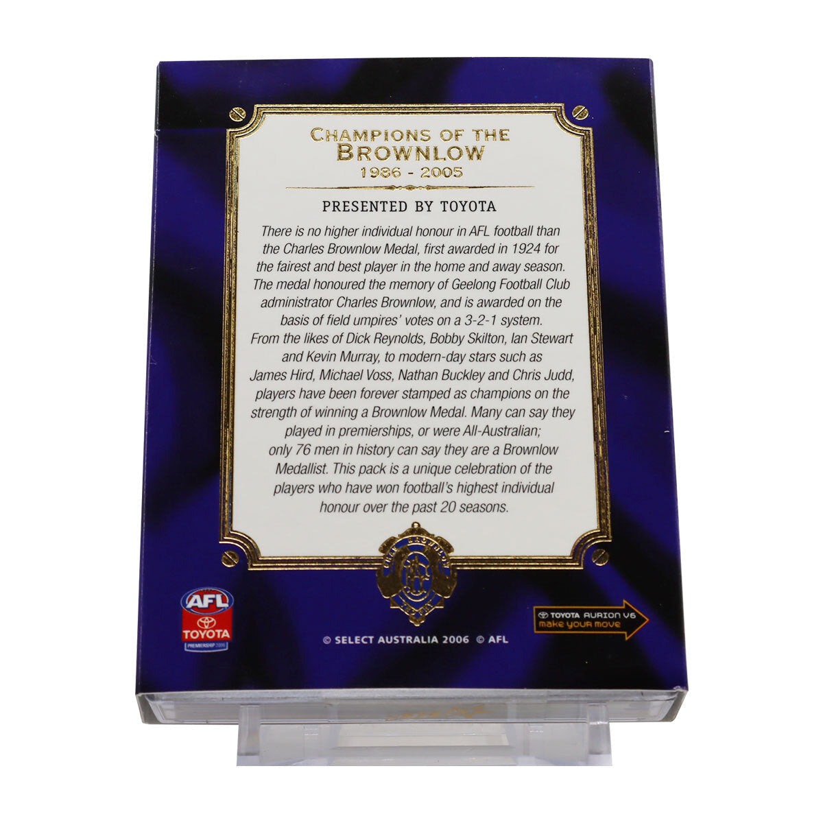 AFL Champions of the Brownlow Limited Edition Card Set