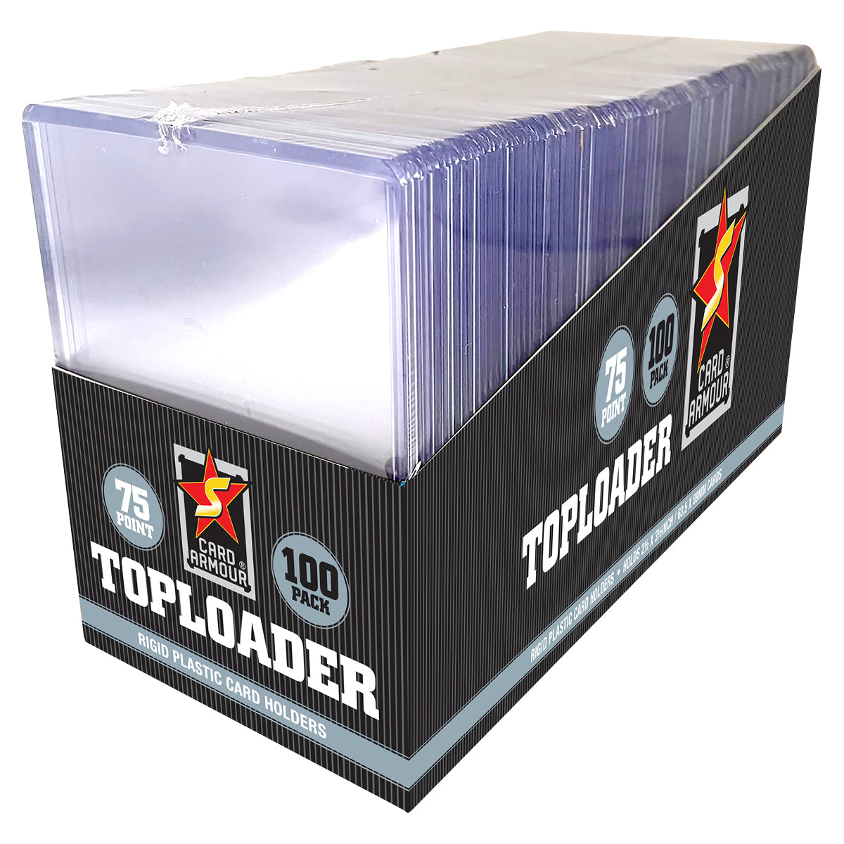 Card Armour Top Loaders 75pt - 100 Pack