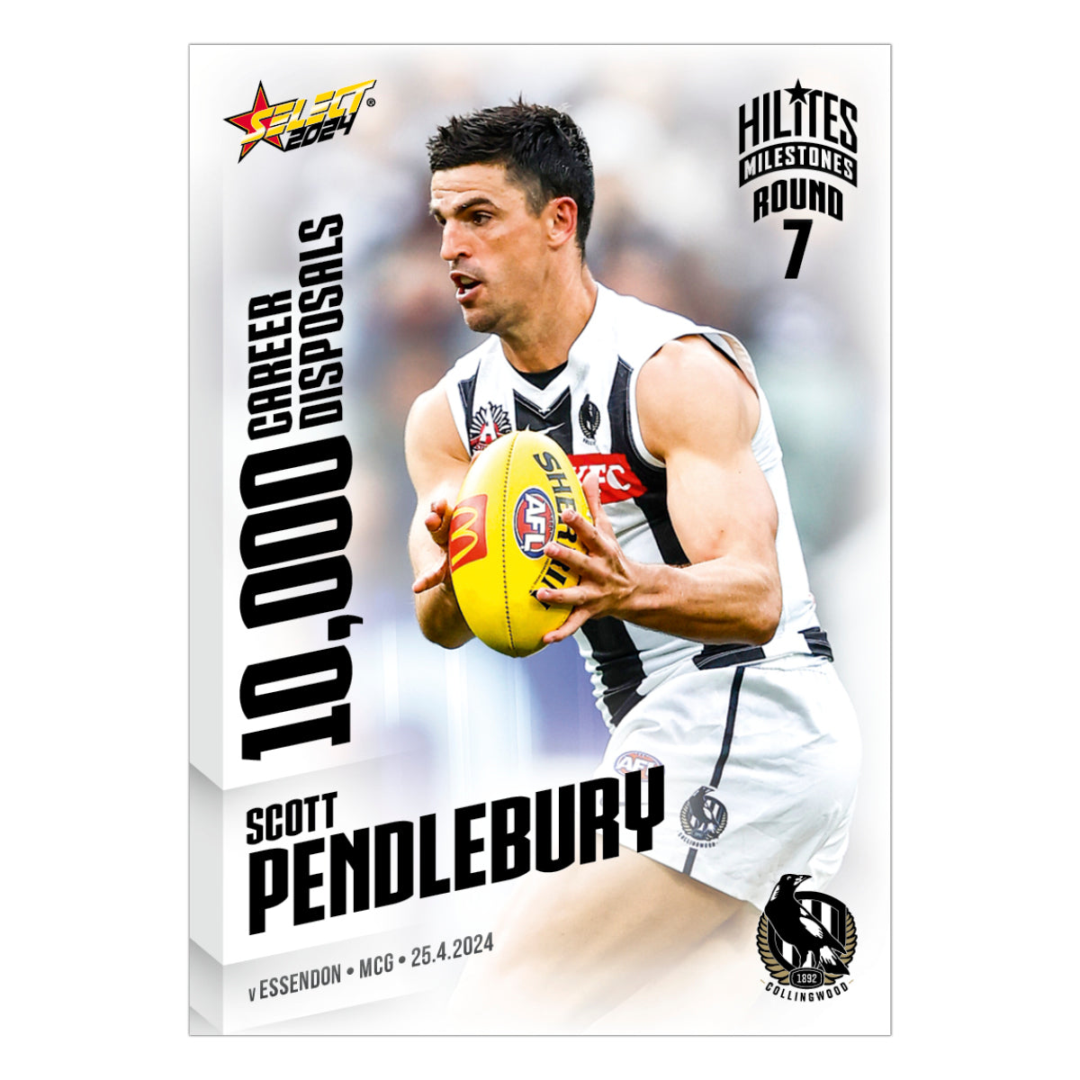 2024 AFL Hilites Milestones - Scott Pendlebury - 10000 Disposals
