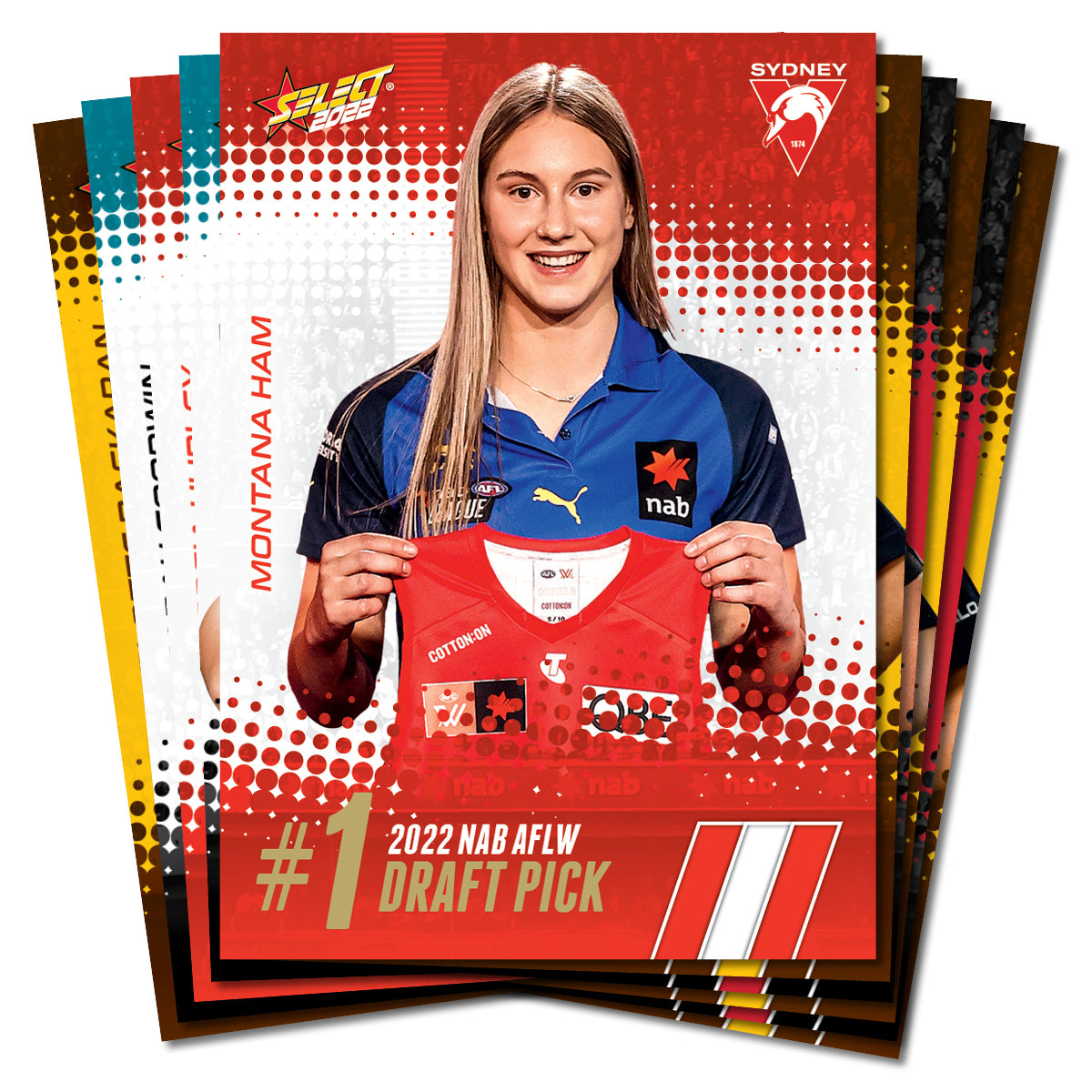 2022 NAB AFLW Draft Pick Cards
