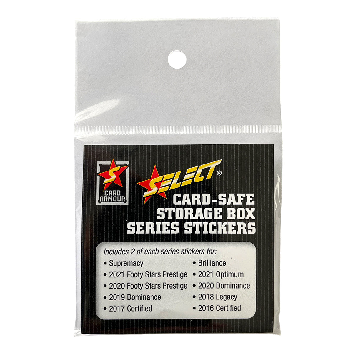 Stickers for Card Safe Storage Boxes (20 Pack)