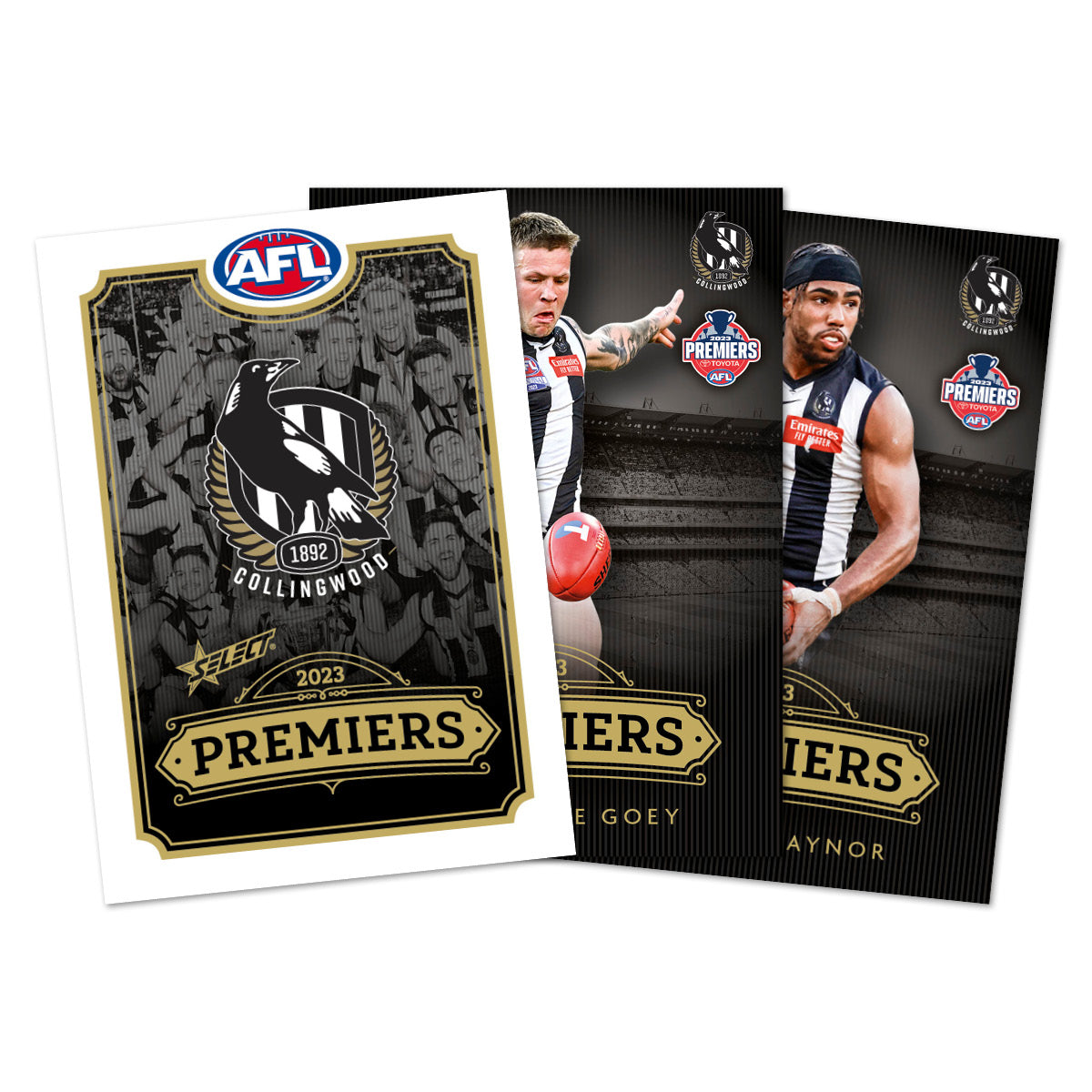 Official AFL Collingwood 2023 Premiers Limited Edition Card Set