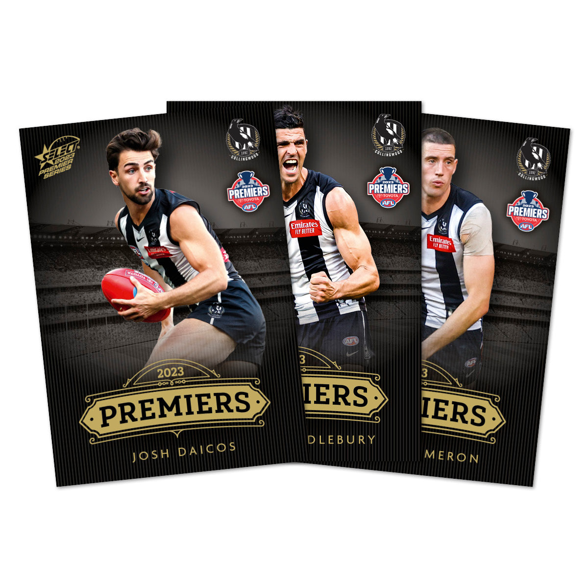 Official AFL Collingwood 2023 Premiers Limited Edition Card Set