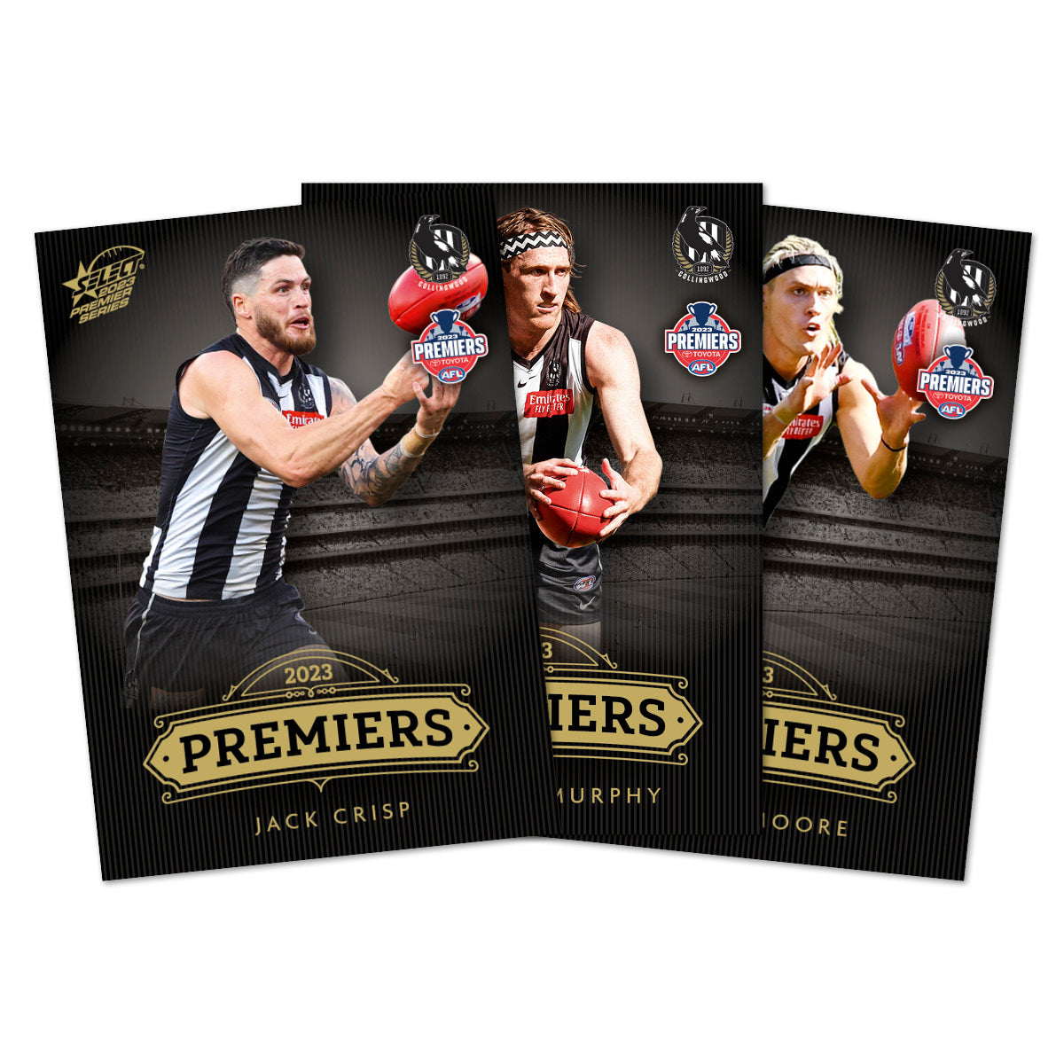 Official AFL Collingwood 2023 Premiers Limited Edition Card Set