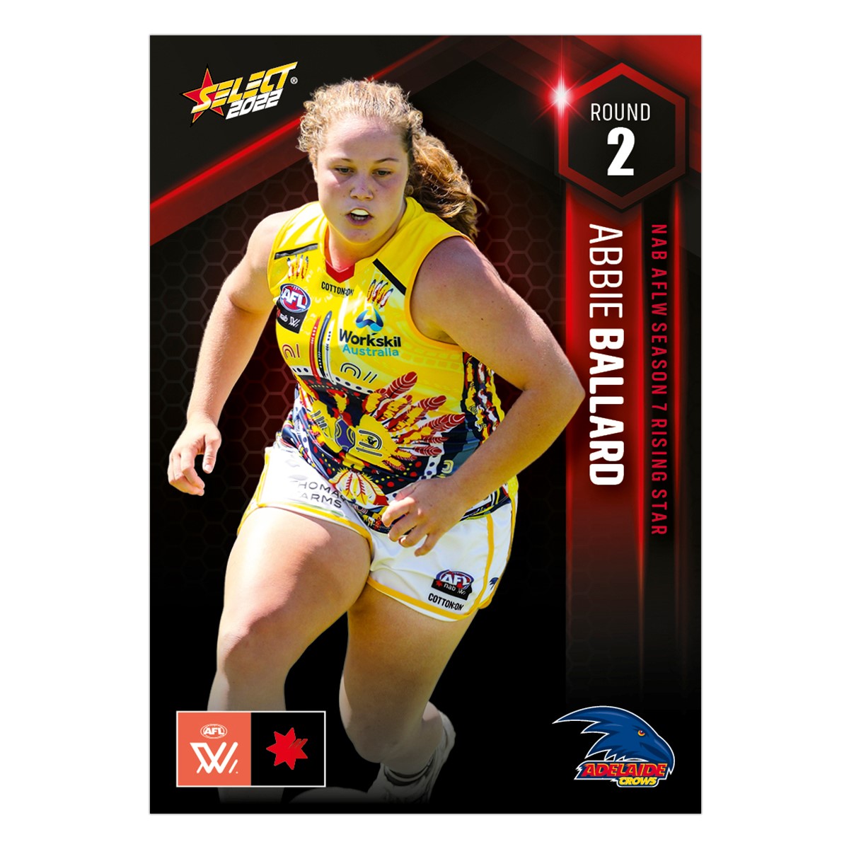NAB AFLW Season 7 Rising Star Round 2 - Abbie Ballard - Adelaide Crows