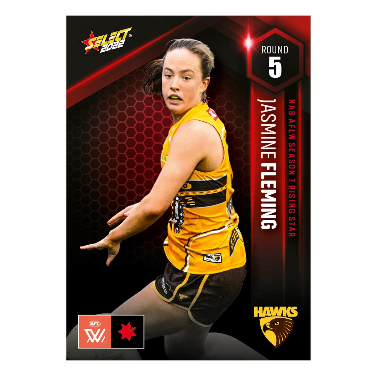 NAB AFLW Season 7 Rising Star Round 5 - Jasmine Fleming - Hawthorn