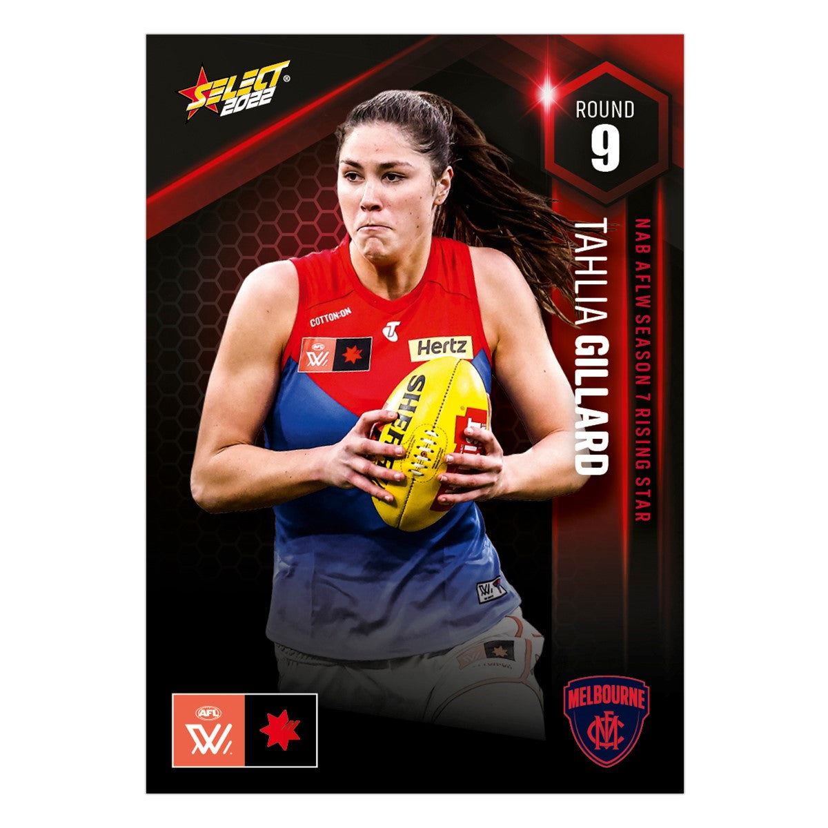 NAB AFLW Season 7 Rising Star Round 9 - Tahlia Gillard- Melbourne