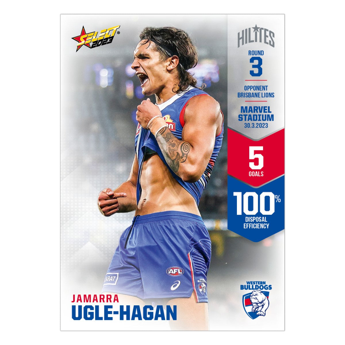 2023 AFL Round 3 Hilites - Jamarra Ugle-Hagan - Western Bulldogs