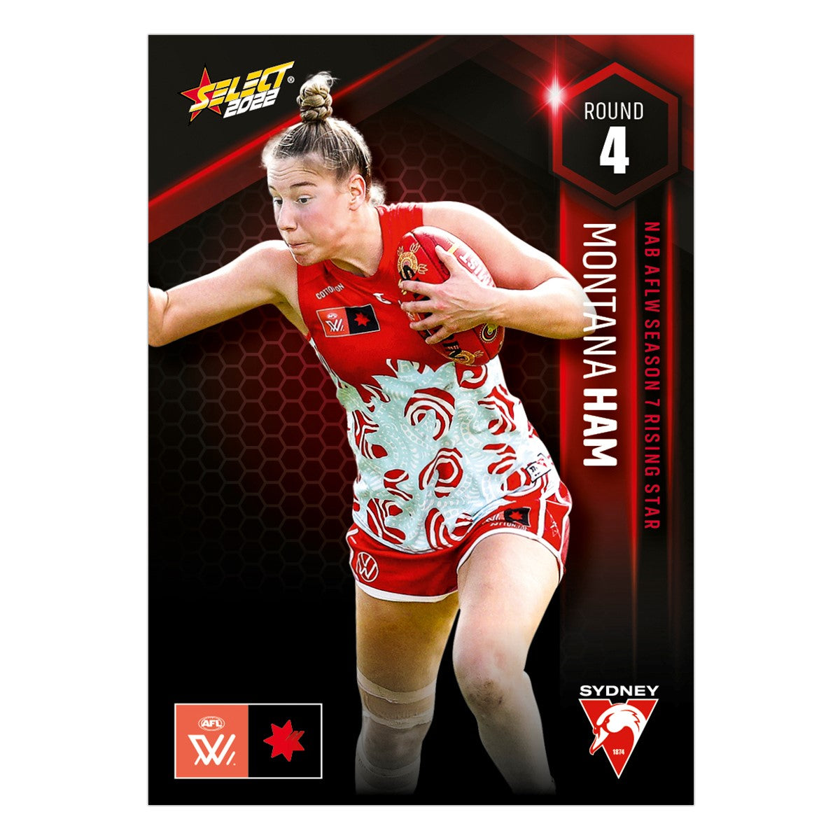 NAB AFLW Season 7 Rising Star Round 4 - Montana Ham - Sydney