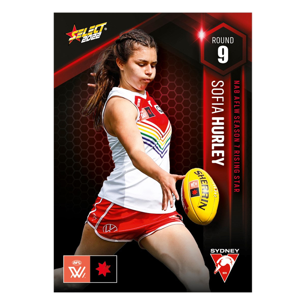 NAB AFLW Season 7 Rising Star Round 9 - Sofia Hurley - Sydney